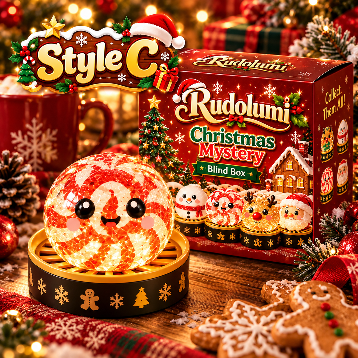 Rudolumi Christmas Magic Glow Squishy Toy