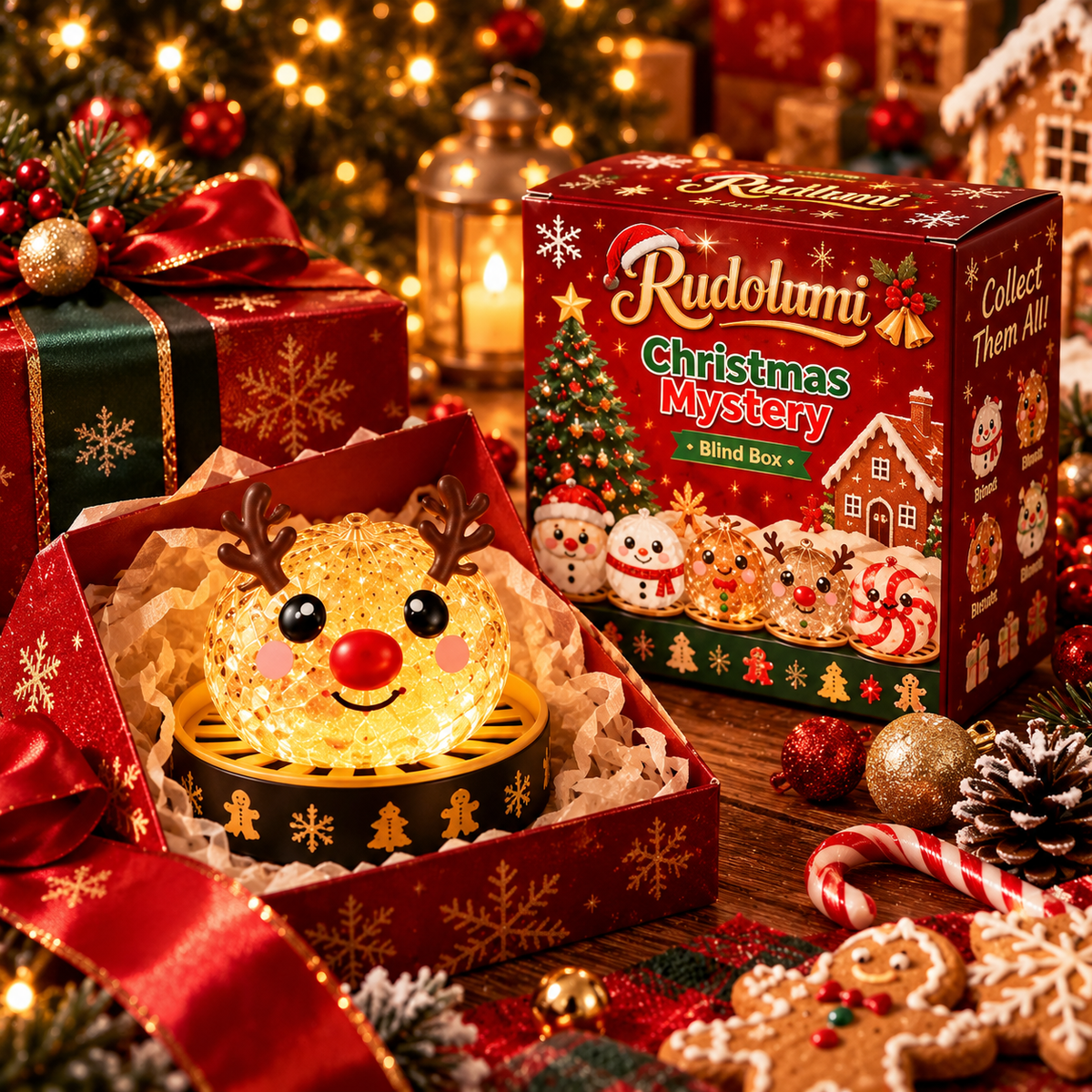 Rudolumi Christmas Magic Glow Squishy Toy
