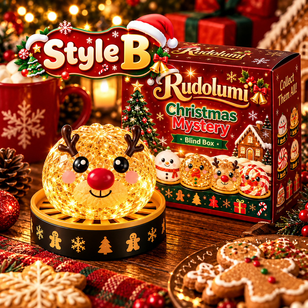 Rudolumi Christmas Magic Glow Squishy Toy